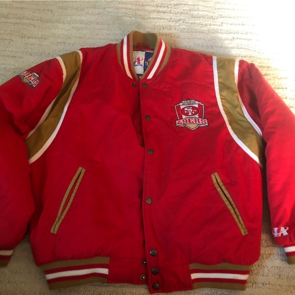 San Francisco 49ers Red and Gold Jacket size large